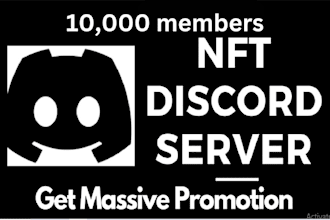 grow promote and advertise discord server to obtain new real members promotion