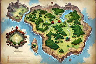 make a high quality digital fantasy map