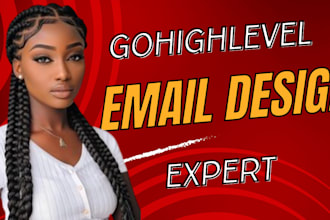 ghl email template design, email campaign creation, and landing page design