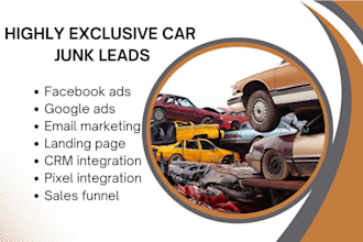 generate quality junk removal car towing leads car junks removal leads