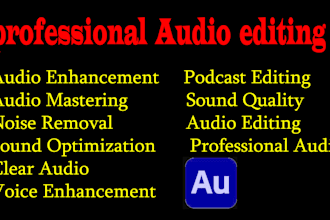 podcast or voice cleanup noise reduction and audio enhancement