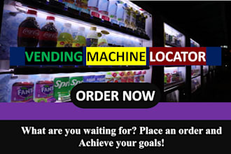 find a secure location for the atm and vending machine through cold calling