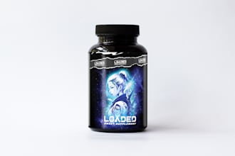 pre workout label design, protein, supplement label design