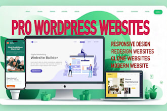 design, redesign modernize revamp or clone wordpress website