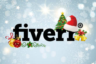 decorate, ornament your logo for christmas, halloween, new year etc
