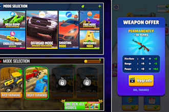 design amazing UI,UX  for your games