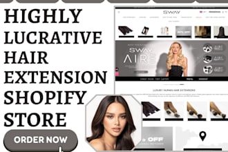 build hair extension shopify hair care salon store beauty hair extension website