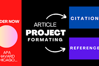 create your references and citations in apa, harvard style