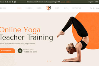 design fitness website personal trainer website yoga website sports gym website