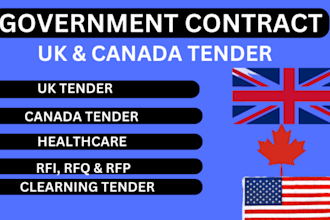 win bid proposal canadian UK tender for ur startup small business