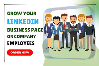 setup and add employees to your linkedin company or business page, promotion