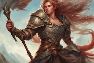 draw fantasy character illustration