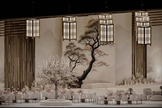 design wedding hall  design and realistic rendering service