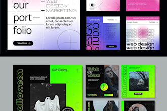 create a simple gradient logo for social media kit