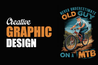 creative graphic design typography and illustration t shirt