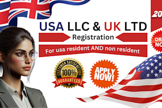 do usa llc registration or uk ltd registration, get ein number for non resident