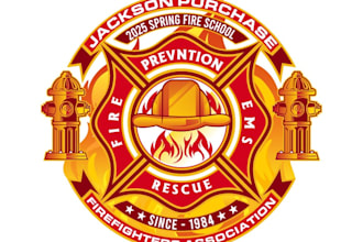 design awesome firefighter logo