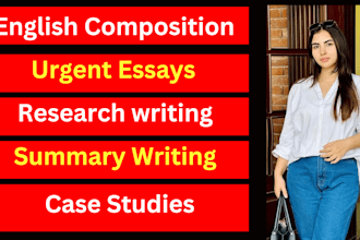 do english composition essay writing case study research summary, business,etc