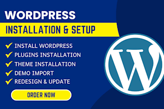 install wordpress, theme, envato element, template, themeforest, demo import