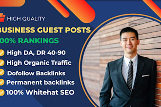 publish guest post articles on high da business blogs with dofollow backlinks