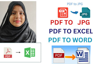 do PDF to word, handwriting to word, convert scan pdf to excel