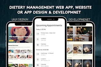 develop hospital clinic management web app, medicine, pharmacy, diet website app