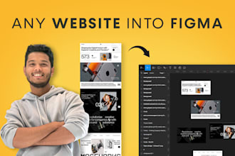 convert any website, or theme into fully editable figma design template