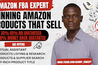be your amazon fba wholesale virtual assistant, amazon fba product listing