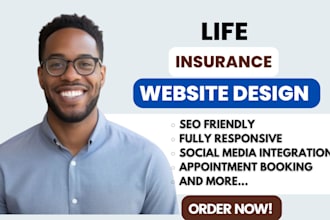 life insurance website, life insurance landing page,  life insurance leads