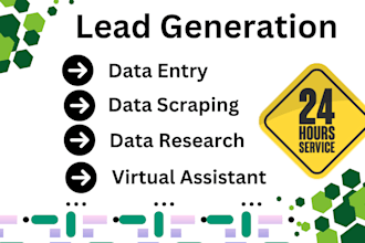 do lead generation, data entry services