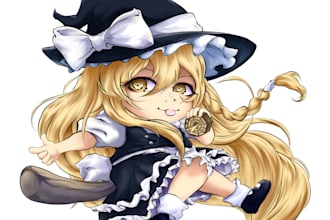 draw cute anime chibi full body