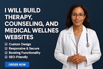 build responsive therapy counseling medical wellness website
