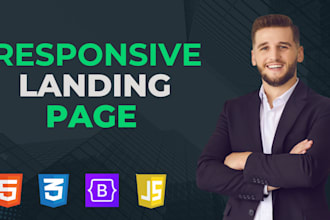 be your frontend developer HTML, CSS, bootstrap, js