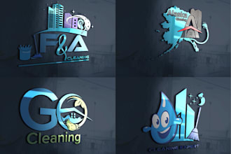 design residential commercial pressure wash and cleaning service logo