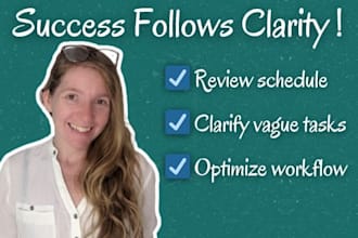 help you optimize your weekly schedule and workflow