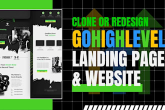 clone go high level website redesign gohighlevel funnel landing page ghl expert