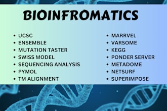 provide bioinformatic tools services