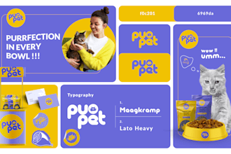 do playful logo design, brand style guide, brand guidelines with brand identity