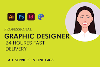 do  graphic design and any adobe illustrator work if you need