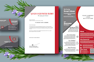 create custom business letter pads design