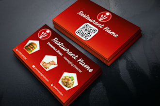 design professional restaurant business card