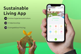 develop a high impact sustainable living app like joulebug, oroeco