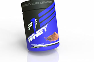 design a premium supplements label