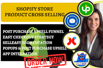setup cross selling post purchase upsell aftersell selleasy reconvert cart x