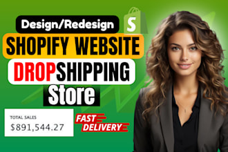 design shopify website, shopify dropshipping store ads, shopify marketing expert
