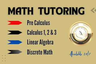 tutor algebra, calculus, geometry and university level math