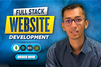 do website development as a full stack web developer, frontend backend developer