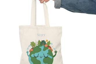 create design trendy tote bag ,handbag for your business or brand