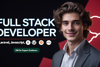 be your full stack PHP laravel developer for CRM and website development