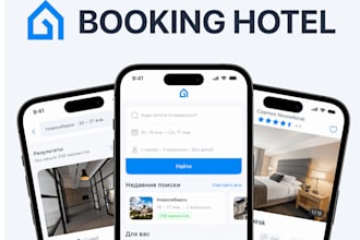 develop flight app, reservation app, restaurant app, hotel booking, travel app
